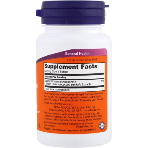 NOW Foods Astaxanthin 4 mg 60 caps