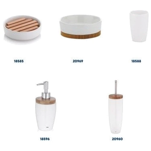 Стакан для зубных щеток KELA Natura белый 10.5х8 см (18588)