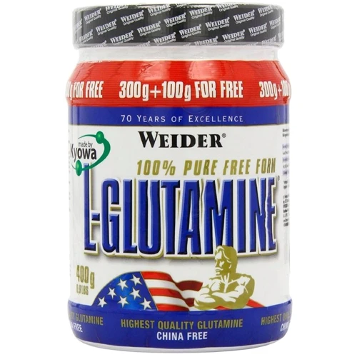 Аминокислота для спорта Weider L-Glutamine 400 g /80 servings/ Pure