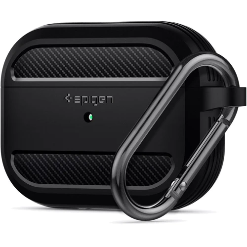 Чехол для наушников Spigen Rugged Armor with Belt Black (ASD00540) for Apple AirPods Pro