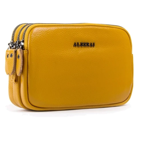 Жіноча сумка крос боді Alex Rai 1-02 60061-9 yellow жовта (34447)