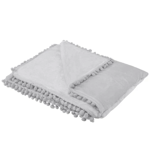 Плед Springos Extra Soft 200x220 см серый (HA7086): Цвет серый