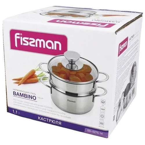 Каструля Fissman SS-5275.14: Тип Кастрюля с пароваркой