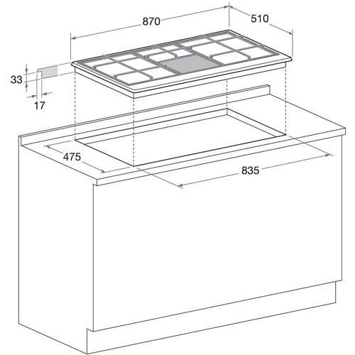 Варочная поверхность газовая Hotpoint-Ariston PHN 961 TS/IX/HA: Рабочая поверхность нержавеющая сталь