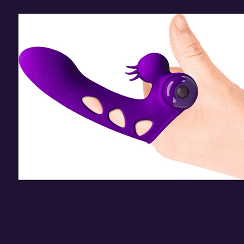 Клиторальный стимулятор на палец Pretty Love - Orlando Finger Violet, BI-014836-1