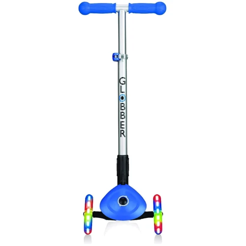 Самокат GLOBBER серии PRIMO FOLDABLE LIGHTS, синий, колеса с подсветкой, до 50кг, 3+, 3 колеса (432-100): Количество колес 3