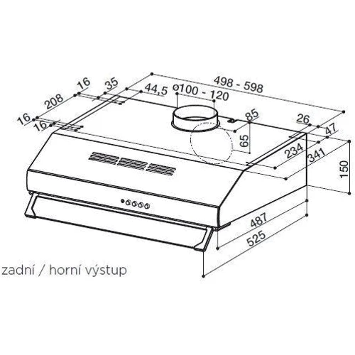Витяжка Faber 741 Pb X A60: Тип монтажу настінний