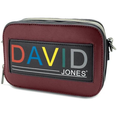 Женская сумка кросс боди David Jones бордовая (7771684)