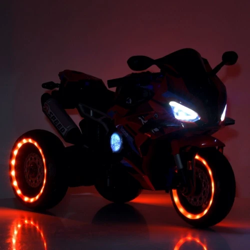 Дитячий триколісний електромотоцикл Bambi 50W синій (M 6143EL-4)