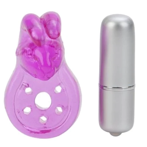 Эрекционное виброкольцо CalExotics Micro Vibe Arouser Bunny