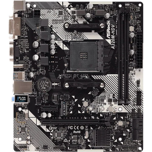 ASRock A320M-HDV R4.0: Оперативна пам'ять 2xDDR4 3200, до 32 ГБ