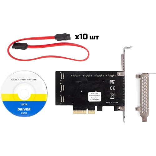 Frime ASM1166+JMB575 (ECF-PCIEto10SATAIII001)