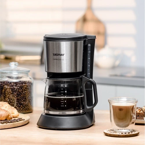 Кофеварка Zelmer ZCM1200: Объем резервуара для воды, л 1.2