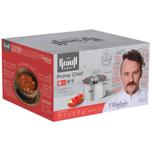Кастрюля Krauff 6.1 л 24 см (26-238-041): Форма Круглая