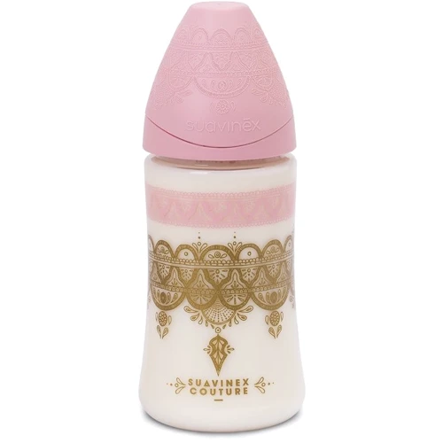 Пляшка Suavinex Couture, 270 мл, рожевий (304163)