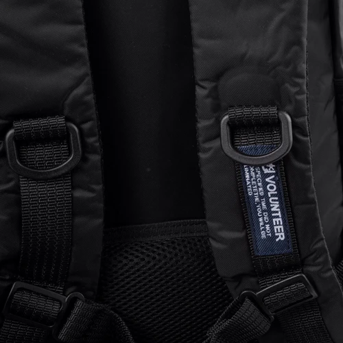 Мужской рюкзак Volunteer черный (VT-1713-24-black): Застежка Молния