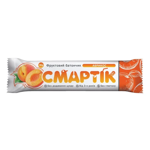 Смартик фруктовый-батончик абрикос 30г (4820113925818)