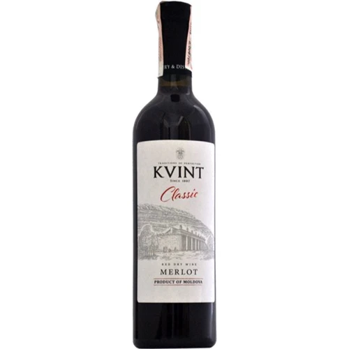 Вино Kvint Merlot, красное сухое, 0.75л 12.8% (PRV4840709001122)