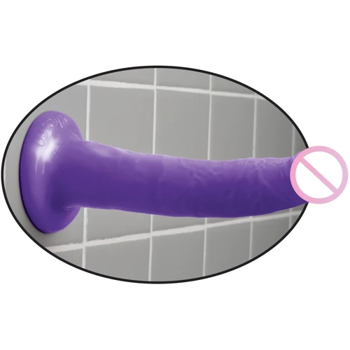 Pipedream Slim Dillio 7 Inch фаллоимитатор на присоске, 17.8х4.1 см, пурпурный