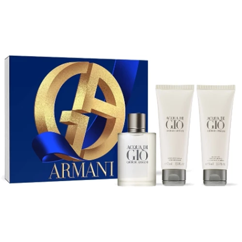 Набор Giorgio Armani Acqua di Gio Туалетная вода 100ml+Бальзам после бритья 75ml+Гель для душа 75ml
