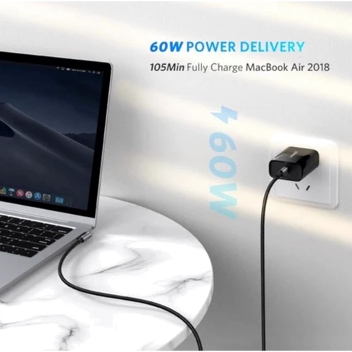 Кабель Ugreen Angled USB-C to USB-C 3A 1m Grey/Black (50123): Довжина 1 м