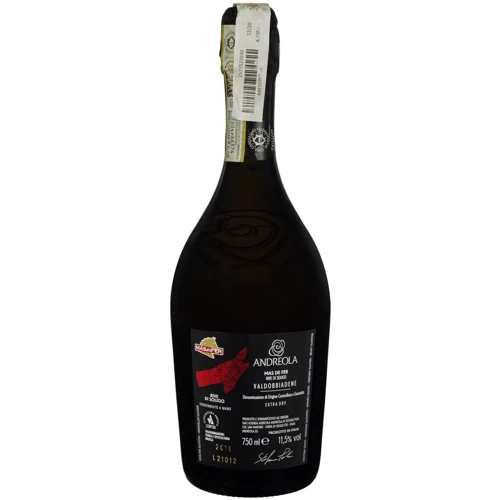 Вино игристое Andreola Mas De Fer Rive Di Soligo Valdobbiadene Prosecco Superiore Extra Dry белое экстра-сухое 0.75 л (FSH_8033286331126): Объем, л 0.75