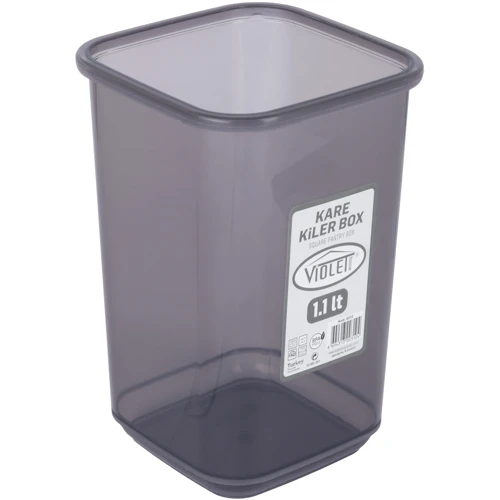 Контейнер для сыпучих Violet House 1.1 л (0310 Transparent Black): Объем, л 1.1