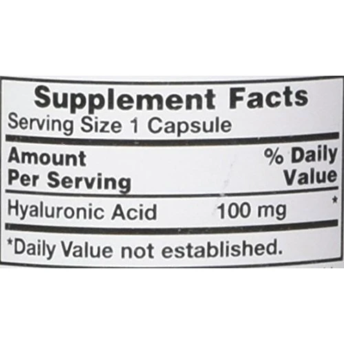 Piping Rock H-Joint Hyaluronic Acid 60 Capsules H-Joint гиалуроновая кислота (для суставов): Форма выпуска Капсулы
