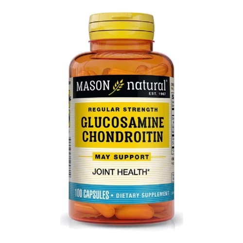 Mason Natural Glucosamine Chondroitin Regular Strength Глюкозамин и Хондроитин 100 капсул