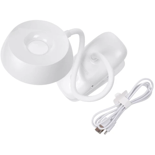Лампа настольная Philips LED Reading Desk lamp Donutclip 3W, 4000K, 1200mAh (Lithium battery), белый: Тип источника освещения Светодиодная лампа LED
