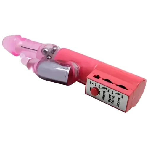 Вибратор с стимулятором клитора и ротацией BAILE - Chrisina PINK Vibration Rotation (BW-004107SY)