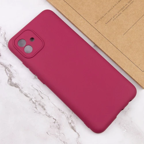 Чехол для телефонов Lakshmi Case Silicone Cover Full Camera Marsala for Samsung A045 Galaxy A04: Материал силикон
