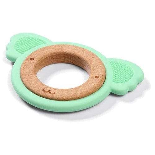 Прорезыватель BabyOno для зубов деревянно-силиконовый Коала салатовый (1076/01): Производитель BabyOno