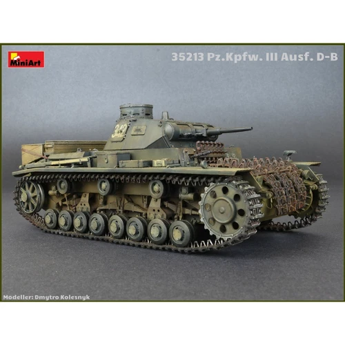 Збірна модель MiniArt Німецький танк Pz.Kpfw.III Ausf. D / B. (MA35213) фото 14