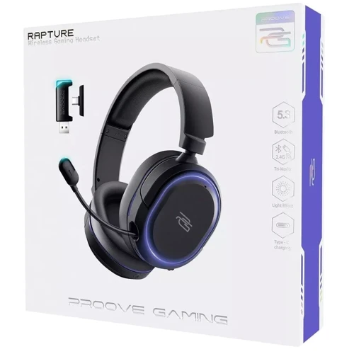 Наушники Proove Gaming Rapture White: Тип конструкции полноразмерные