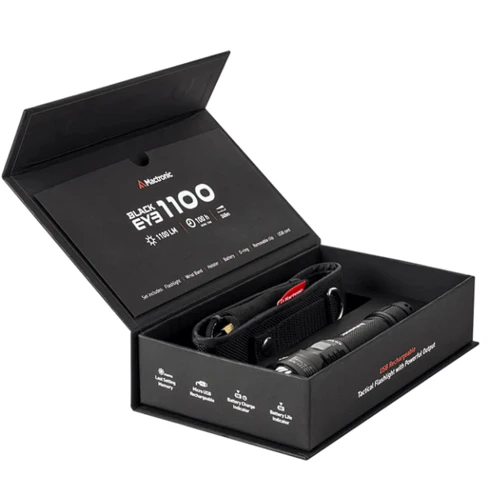 Ліхтар туристичний Ліхтар тактичний Mactronic Black Eye 1100 (1100 Lm) USB Rechargeable (THH0043): Світлодіоди Cree™ XP-L HD