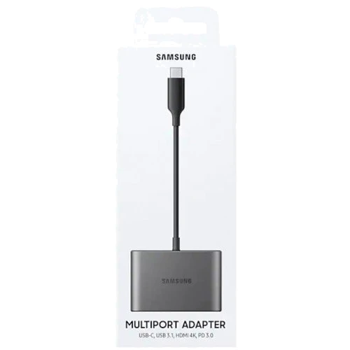 Адаптер Samsung Adapter USB-C to USB-C+HDMI+USB Grey (EE-P3200BJEGWW) фото 5