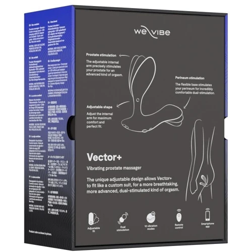 Смарт-вибромассажер простаты We-Vibe Vector+ Charcoal Black