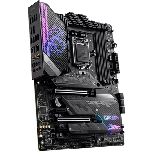MSI MPG Z590 GAMING CARBON WIFI: Разъемы на плате SATA 3.0, PCI Express x1, M.2