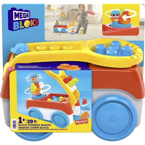 Конструктор на колесах Mega Bloks Візок-каталка (HHN00) фото 7
