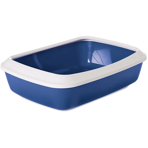 Туалет с бортиком Savic Iriz Nordic Litter Tray для котов синий 50х37х13 см