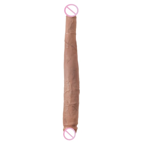 Двойной фаллоимитатор King Cock 16" Tapered Double Dildo, 40.6x4.3 см, коричневый