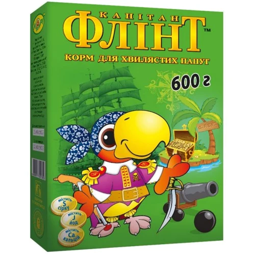 Корм Лори Флинт Просо для волнистых попугаев зеленый 600 грамм (ПЕ10)