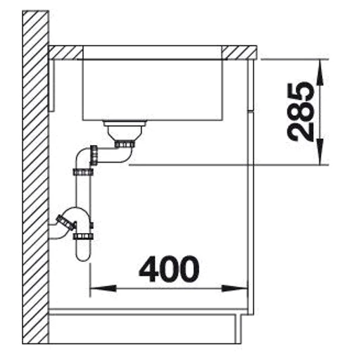 Blanco Supra 500-U 518205 (нерж. сталь)