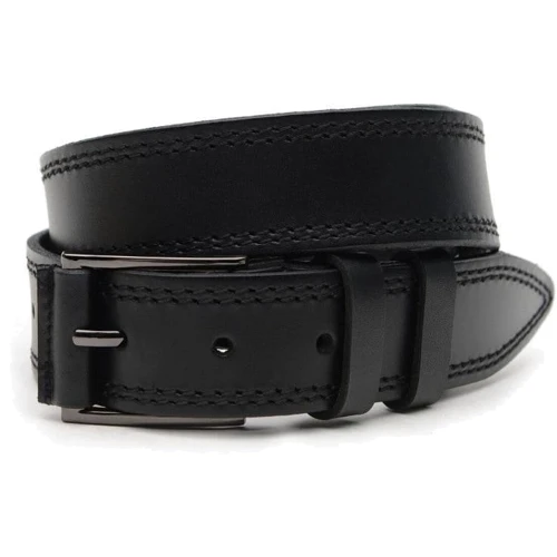 Мужской ремень Borsa Leather черный (V1125GX33-black)