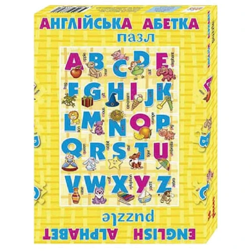 Англійська абетка. Пазл (36 елементів)
