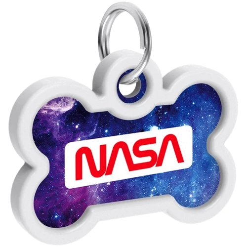 Адресник металлический WAUDOG Smart ID c QR паспортом рисунок NASA21 40х28 мм (0640-0148): Тип Аксессуары к ошейникам