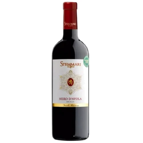 Вино Stemmari Nero d'Avola Sicilia красное полусухое 13% 0.75 л (WNF8032601680222)