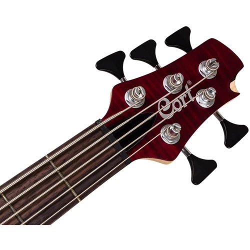 Бас-гитара CORT A5 Plus FMMH (Open Pore Black Cherry): Количество струн 5
