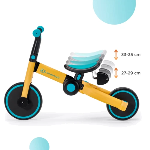 Трехколесный велосипед беговел  3 в 1 Kinderkraft 4TRIKE Primrose Yellow (KR4TRI00YEL0000) фото 13